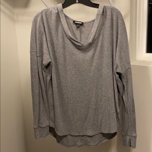 Express gray sweater